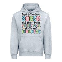Heather Grey people dont need to be sober and drugfree to deserve food Urban Hoodie - MaliasSmallBusiness