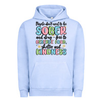 Pigment Grape Ice people dont need to be sober and drugfree to deserve food Urban Hoodie - MaliasSmallBusiness