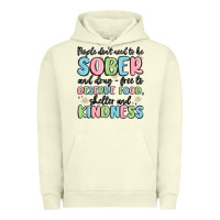 Pigment Pistachio people dont need to be sober and drugfree to deserve food Urban Hoodie - MaliasSmallBusiness