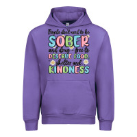 Tulip people dont need to be sober and drugfree to deserve food Urban Hoodie - MaliasSmallBusiness