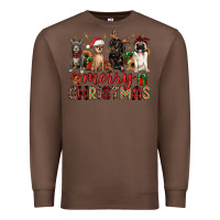 Chestnut merry christmas chihuahua pitbull pug dachshund Premium Sweatshirt - JahusDesignShop