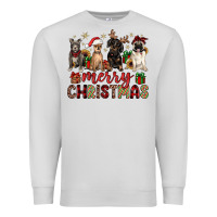 Dove Grey merry christmas chihuahua pitbull pug dachshund Premium Sweatshirt - JahusDesignShop