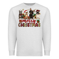 Oatmeal Heather merry christmas chihuahua pitbull pug dachshund Premium Sweatshirt - JahusDesignShop