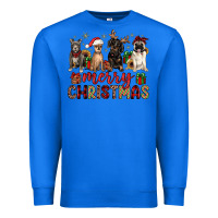 True Royal merry christmas chihuahua pitbull pug dachshund Premium Sweatshirt - JahusDesignShop