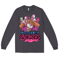 Smoke Just a girl obsessed with sneakers Long Sleeve Tee - RanaPortraitStore