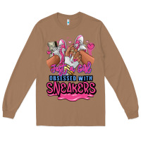 Toasted Coconut Just a girl obsessed with sneakers Long Sleeve Tee - RanaPortraitStore