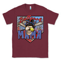 Burgundy ballpark mama Classic Tee - Zillion Design Studio