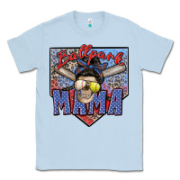 Dusty Blue ballpark mama Classic Tee - Zillion Design Studio
