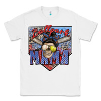 White ballpark mama Classic Tee - Zillion Design Studio
