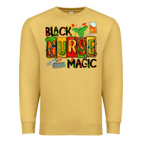 Antique Gold black nurse magic Premium Sweatshirt - AdoDesignShop