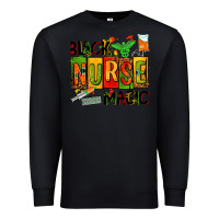 Black black nurse magic Premium Sweatshirt - AdoDesignShop