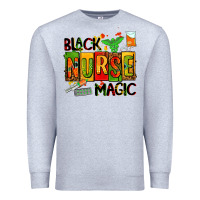 Heather Grey black nurse magic Premium Sweatshirt - AdoDesignShop