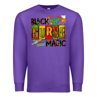 Purple black nurse magic Premium Sweatshirt - AdoDesignShop