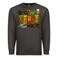 Smoke black nurse magic Premium Sweatshirt - AdoDesignShop