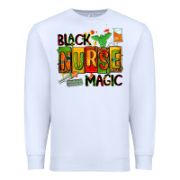 White black nurse magic Premium Sweatshirt - AdoDesignShop