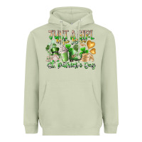 Matcha Just a Girl who Loves Saint Patrick's Day Heavyweight Hoodie - RacoonDesign