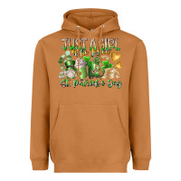 Meerkat Just a Girl who Loves Saint Patrick's Day Heavyweight Hoodie - RacoonDesign