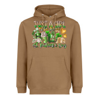 Toasted Coconut Just a Girl who Loves Saint Patrick's Day Heavyweight Hoodie - RacoonDesign