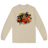 Mushroom Juneteenth black girl sneakers Long Sleeve Tee - RanaPortraitStore