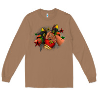Toasted Coconut Juneteenth black girl sneakers Long Sleeve Tee - RanaPortraitStore