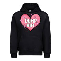 Black dump him valentines day Urban Hoodie - MaliasSmallBusiness