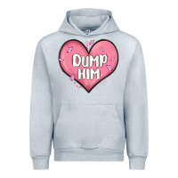 Heather Grey dump him valentines day Urban Hoodie - MaliasSmallBusiness