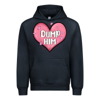 Navy dump him valentines day Urban Hoodie - MaliasSmallBusiness