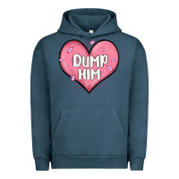 Pigment Midnight Navy dump him valentines day Urban Hoodie - MaliasSmallBusiness