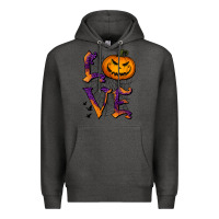 Charcoal Heather Love Halloween Premium Hoodie - Jasminsmagicworld