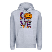Heather Grey Love Halloween Premium Hoodie - Jasminsmagicworld