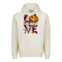 Oatmeal Heather Love Halloween Premium Hoodie - Jasminsmagicworld