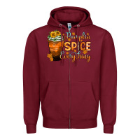 Burgundy pumpkin spice everything Zipper Hoodie - Zillion Design Studio