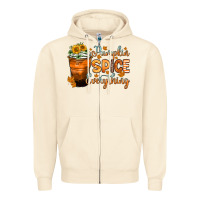 Sandshell pumpkin spice everything Zipper Hoodie - Zillion Design Studio