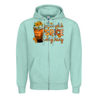 Seafoam pumpkin spice everything Zipper Hoodie - Zillion Design Studio