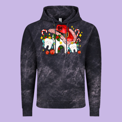 Dental Christmas Teeth And Candies Vintage Hoodie Designed By Adodesignshop