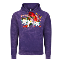 Cloud Purple dental Christmas teeth and candies Vintage Hoodie - AdoDesignShop