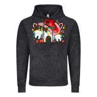 Vintage Black dental Christmas teeth and candies Vintage Hoodie - AdoDesignShop