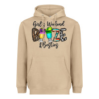 Mushroom girl's weekend booze & besties Heavyweight Hoodie - CowhideDigitalArt