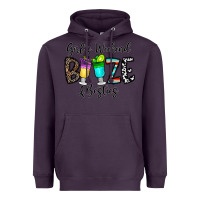 Plum girl's weekend booze & besties Heavyweight Hoodie - CowhideDigitalArt