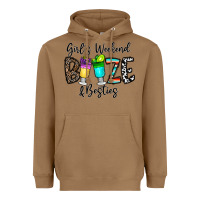 Toasted Coconut girl's weekend booze & besties Heavyweight Hoodie - CowhideDigitalArt