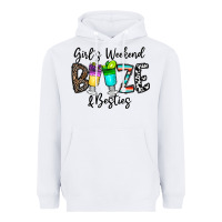 White girl's weekend booze & besties Heavyweight Hoodie - CowhideDigitalArt