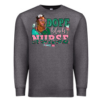 Charcoal Heather afro  nurse dope black Premium Sweatshirt - AdoDesignShop