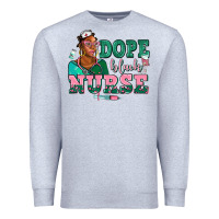 Heather Grey afro  nurse dope black Premium Sweatshirt - AdoDesignShop