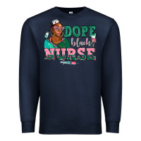 Navy afro  nurse dope black Premium Sweatshirt - AdoDesignShop