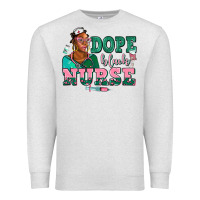 Oatmeal Heather afro  nurse dope black Premium Sweatshirt - AdoDesignShop
