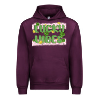 Mauve Wine lucky vibes Urban Hoodie - MaliasSmallBusiness