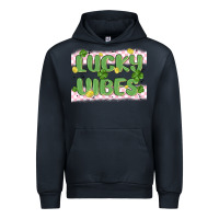 Navy lucky vibes Urban Hoodie - MaliasSmallBusiness