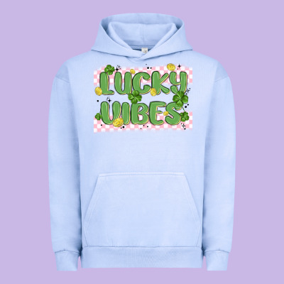 Lucky Vibes Urban Hoodie Designed By Maliassmallbusiness