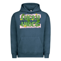 Pigment Midnight Navy lucky vibes Urban Hoodie - MaliasSmallBusiness