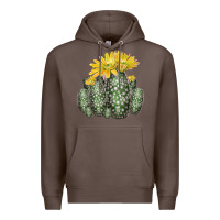 Coffee texas rainbow cactus Premium Hoodie - LillyAllenDesigns